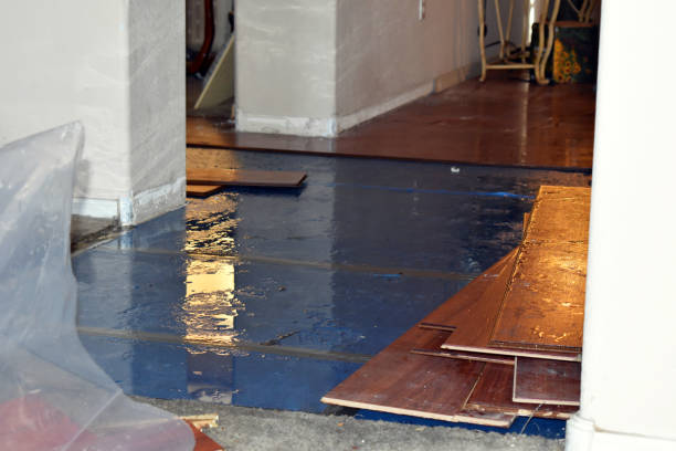 Professional Flood Cleanup technician working in Hartland, ME